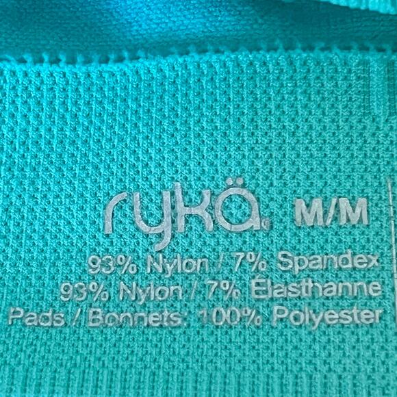 Ryka Teal Racerback Bra Size Medium - Picture 6 of 6